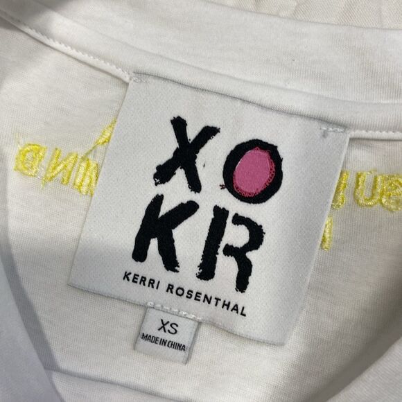 Kerri Rosenthal White Top with Smiling Sun Graphic size XS - Picture 2 of 9